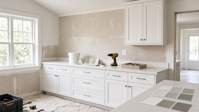 Kitchen renovation in progress